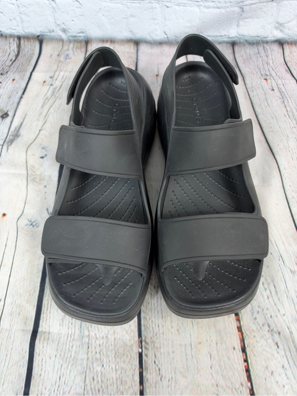Crocs skyline sandal black womens size 9 - Picture 2 of 7